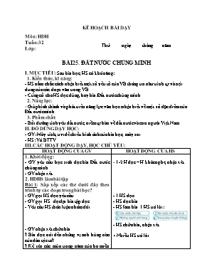Giáo án môn Tiếng Việt Lớp 2 - Tuần 32 (Bộ sách Kết nối tri thức với cuộc sống)